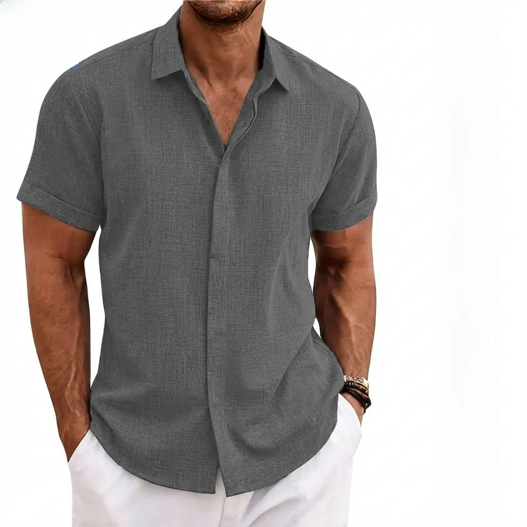 Loose Cotton Linen Men's Short Sleeve Shirt Beachwear Comfortable Breathable Summer Fashion Casual Business Style
Loose Cotton Linen Men's Short Sleeve Shirt Beachwear Comfortable Breathable Summer Fashion Casual Business Style