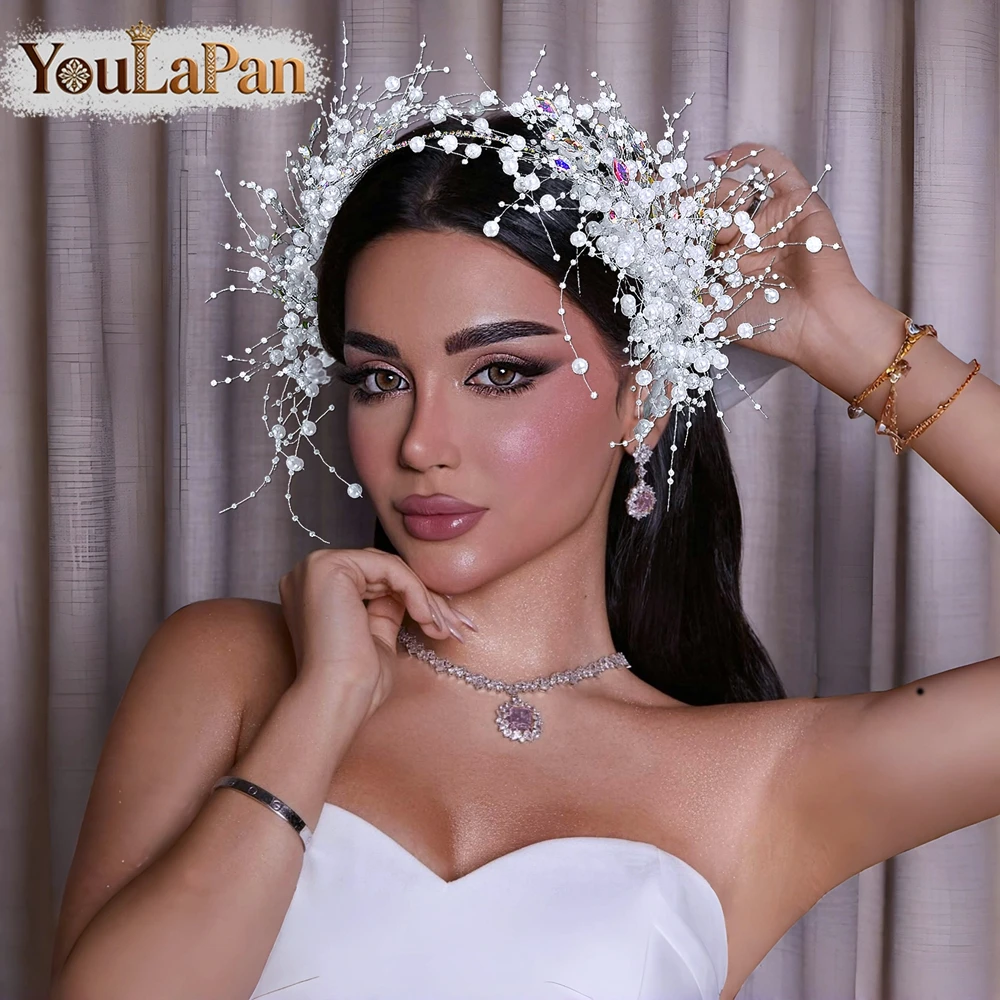 YouLaPan Luxury Pearl Bride Headband AB Rhinestone Wedding Headpieces Women Prom Party Headdress Hair Accessories A319
YouLaPan Luxury Pearl Bride Headband AB Rhinestone Wedding Headpieces Women Prom Party Headdress Hair Accessories A319