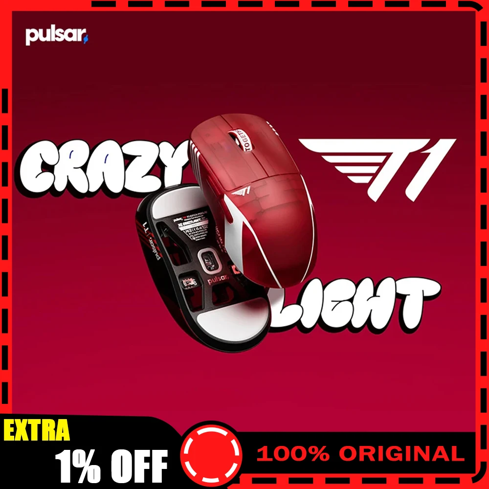 Мышь Pulsar X2 CrazyLight X2CL, двухрежимная беспроводная мышь, 8000 Гц, скорость отгрузки, сенсорная игровая мышь XS-1, легкий аксессуар для ПК
Мышь Pulsar X2 CrazyLight X2CL, двухрежимная беспроводная мышь, 8000 Гц, скорость отгрузки, сенсорная игровая мышь XS-1, легкий аксессуар для ПК