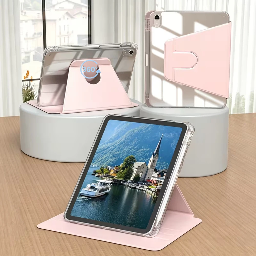 360° Rotation Cover For iPad Air 11 M2 Case for Air 5/4 iPad 10th Gen 10.9in Mini 6 7/8/9th 10.2in Pro 11 Swiveling Tablet Cover
360° Rotation Cover For iPad Air 11 M2 Case for Air 5/4 iPad 10th Gen 10.9in Mini 6 7/8/9th 10.2in Pro 11 Swiveling Tablet Cover