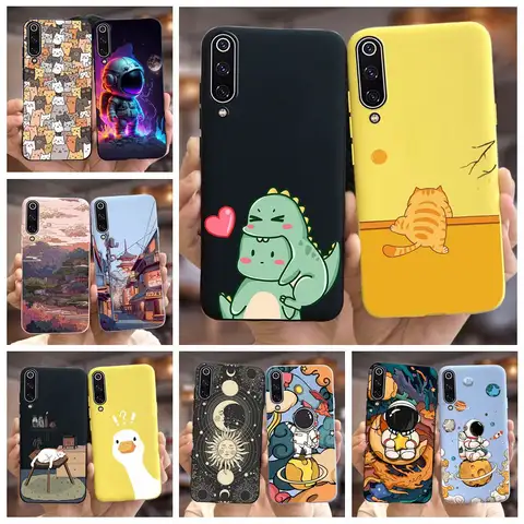 For Xiaomi Mi 9 Lite Case Mi9 SE Cute Fashion Cartoon Cover Soft Silicone Phone Case For Xiaomi Mi 9 SE Mi9 Lite Back Cover Bags