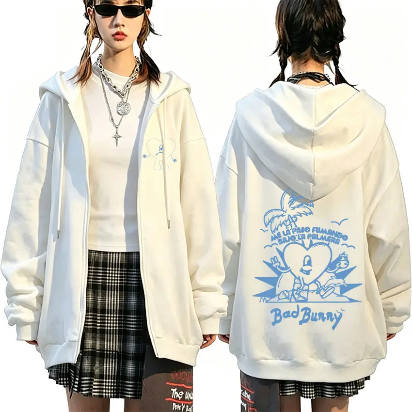 Rapper Bad Bunny Un Verano Sin Ti Zipper Hoodie Men Women Hip Hop Fashion Zip Up Hoodies Debi Tirar Mas Fotos DTMF Streetwear
Rapper Bad Bunny Un Verano Sin Ti Zipper Hoodie Men Women Hip Hop Fashion Zip Up Hoodies Debi Tirar Mas Fotos DTMF Streetwear