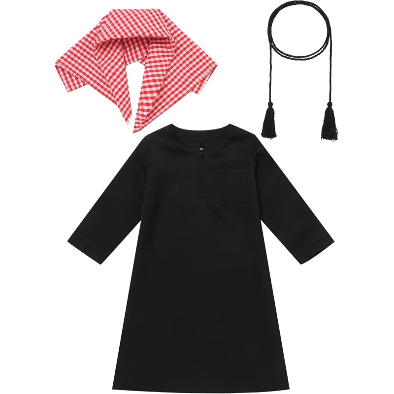 3PCS Infant Muslim Baby Boys Prayer Clothes Kaftan Thobe Islamic Abaya Dubai Robe with Head Scarf Rope Ramadan Outfit
3PCS Infant Muslim Baby Boys Prayer Clothes Kaftan Thobe Islamic Abaya Dubai Robe with Head Scarf Rope Ramadan Outfit