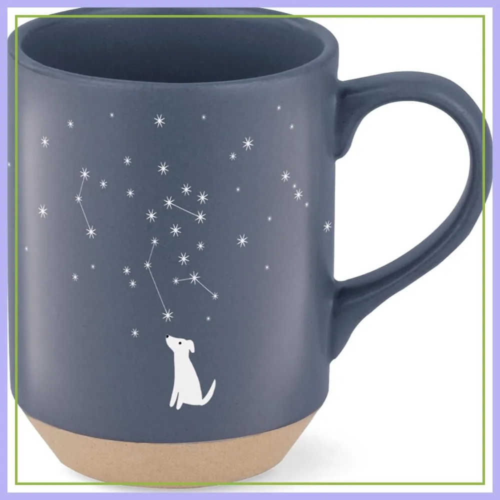 Celestial Dog Stoneware Mug, 12 fl oz, Navy - Fringe Studio
Celestial Dog Stoneware Mug, 12 fl oz, Navy - Fringe Studio