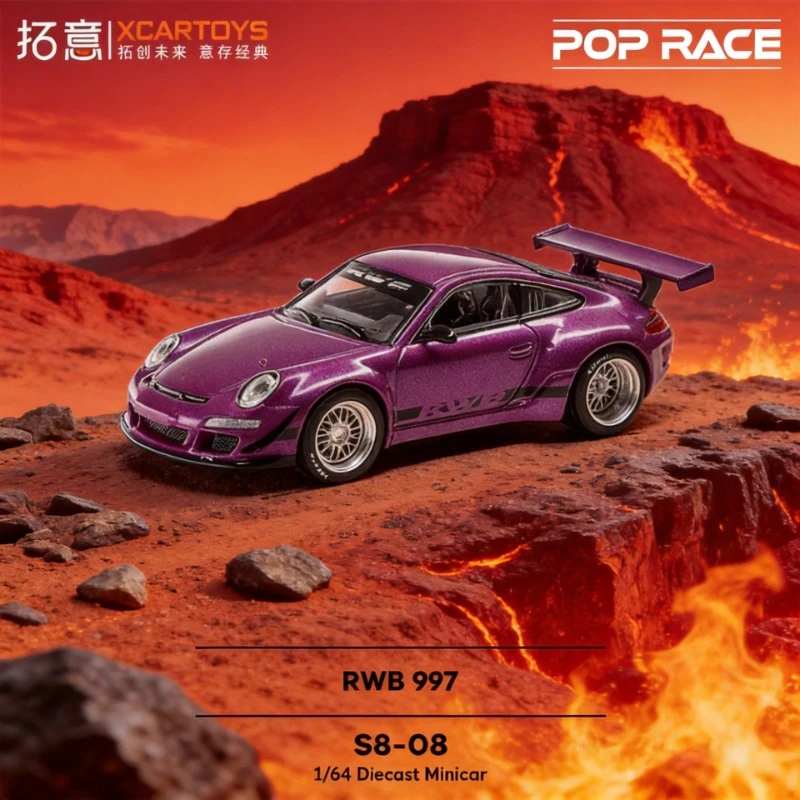 XCARTOYS 1/64 Scale Porsche RWB997 Purple Sports Coupe S8 08 Diecast Alloy Car Model Toy Non Remote Control Vehicle
XCARTOYS 1/64 Scale Porsche RWB997 Purple Sports Coupe S8 08 Diecast Alloy Car Model Toy Non Remote Control Vehicle