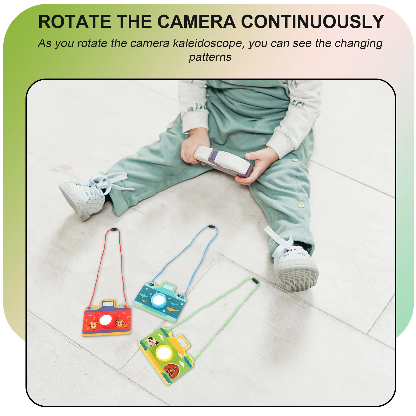 3pcs Kaleidoscope For Kids Camera Shaped Poly Prisms Children Educational Play Imitation Telescope Portable Creative Gift 
3pcs Kaleidoscope For Kids Camera Shaped Poly Prisms Children Educational Play Imitation Telescope Portable Creative Gift