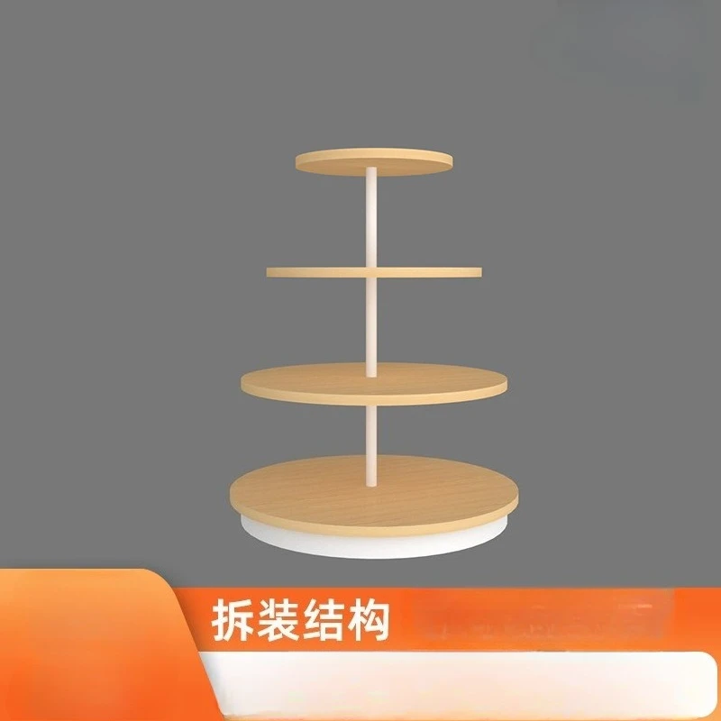 Round shelf 4 layers wooden sample shelf custom boutique children's clothing store display rack display rack floor
Round shelf 4 layers wooden sample shelf custom boutique children's clothing store display rack display rack floor
