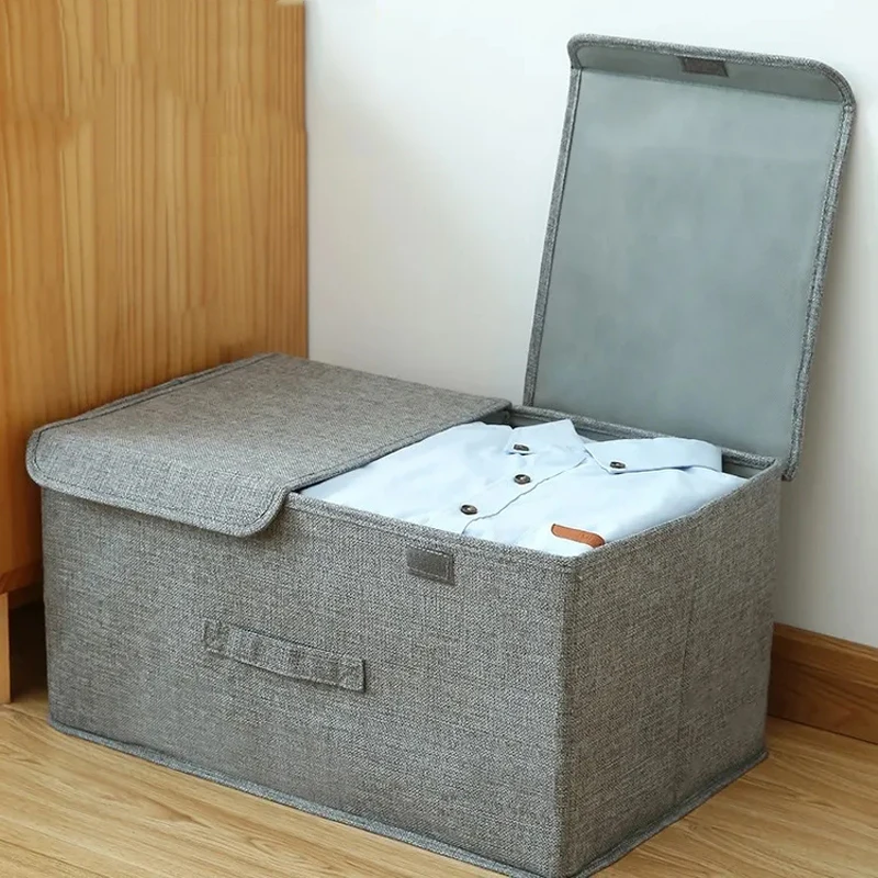 Cotton Linen Toys Clothes Books Snacks Storage Box Home Non-woven Fabric Sundries Storage Box Foldable Dust-proof Storage Box
Cotton Linen Toys Clothes Books Snacks Storage Box Home Non-woven Fabric Sundries Storage Box Foldable Dust-proof Storage Box