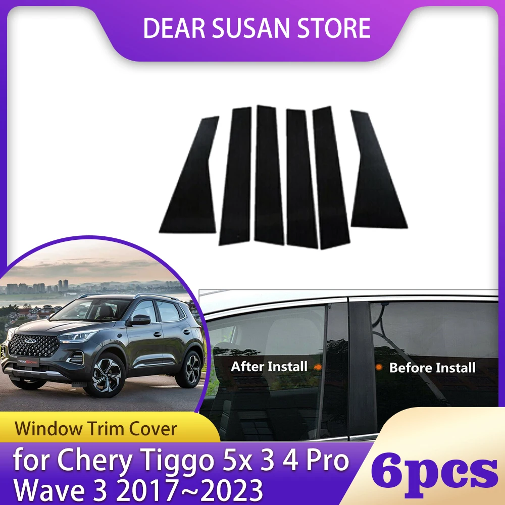 6 шт., накладка на окно автомобиля для Chery Tiggo 5x 3 4 Pro DR5 EMC Wave 3 2017 ~ 2023, 2018 2019 2020 2021 2022 столбцы, стойки, дверные наклейки, аксессуары
6 шт., накладка на окно автомобиля для Chery Tiggo 5x 3 4 Pro DR5 EMC Wave 3 2017 ~ 2023, 2018 2019 2020 2021 2022 столбцы, стойки, дверные наклейки, аксессуары