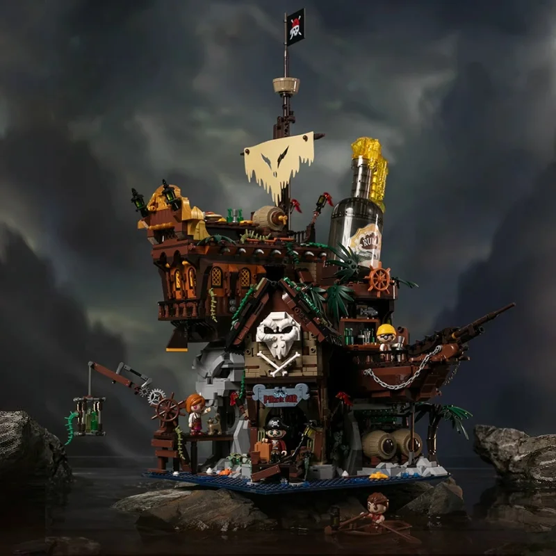 Pirate Ship Building Blocks Pirate Bar Theme Store Set Adventure Wooden House Model Assembly Toy Desktop Ornament Children Gift
Pirate Ship Building Blocks Pirate Bar Theme Store Set Adventure Wooden House Model Assembly Toy Desktop Ornament Children Gift
