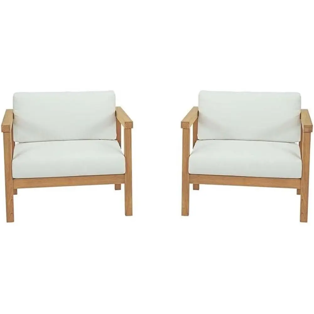 EEI-3108-NAT-WHI-SET Bayport 2 Piece Outdoor Patio Teak Set, Natural White
EEI-3108-NAT-WHI-SET Bayport 2 Piece Outdoor Patio Teak Set, Natural White