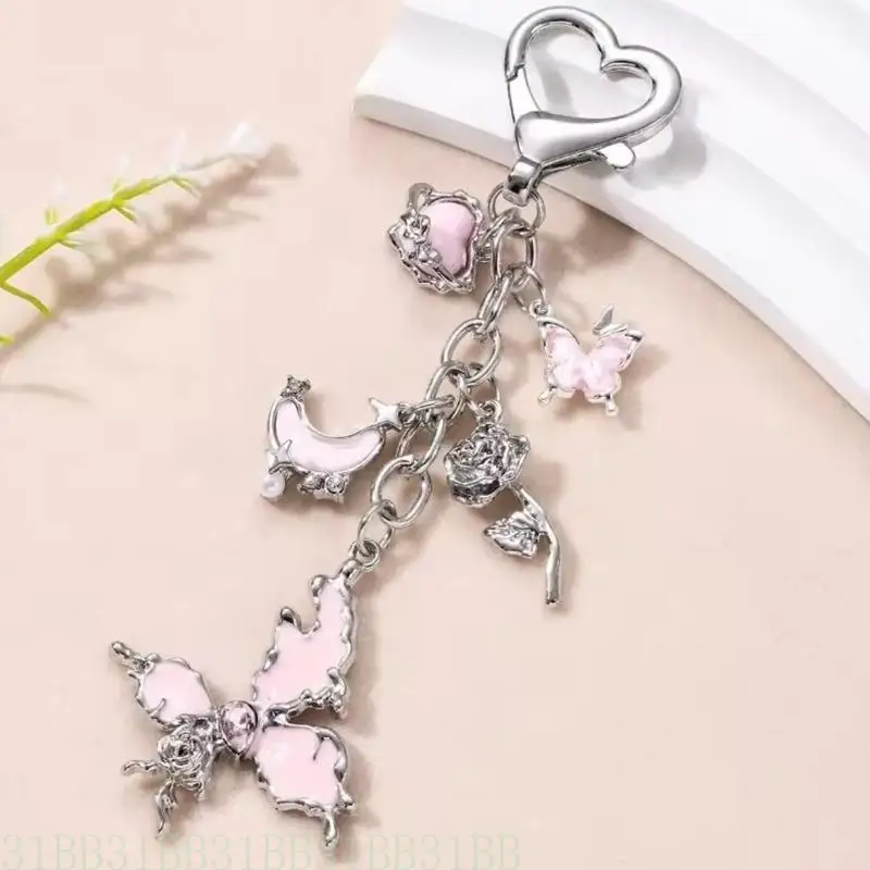 652F Elegant Ribbon Bowknot Key Ring Modern Cold Alloy Keychain Jewelry For Everyday Wear Fashionable Girls Accessory
652F Elegant Ribbon Bowknot Key Ring Modern Cold Alloy Keychain Jewelry For Everyday Wear Fashionable Girls Accessory