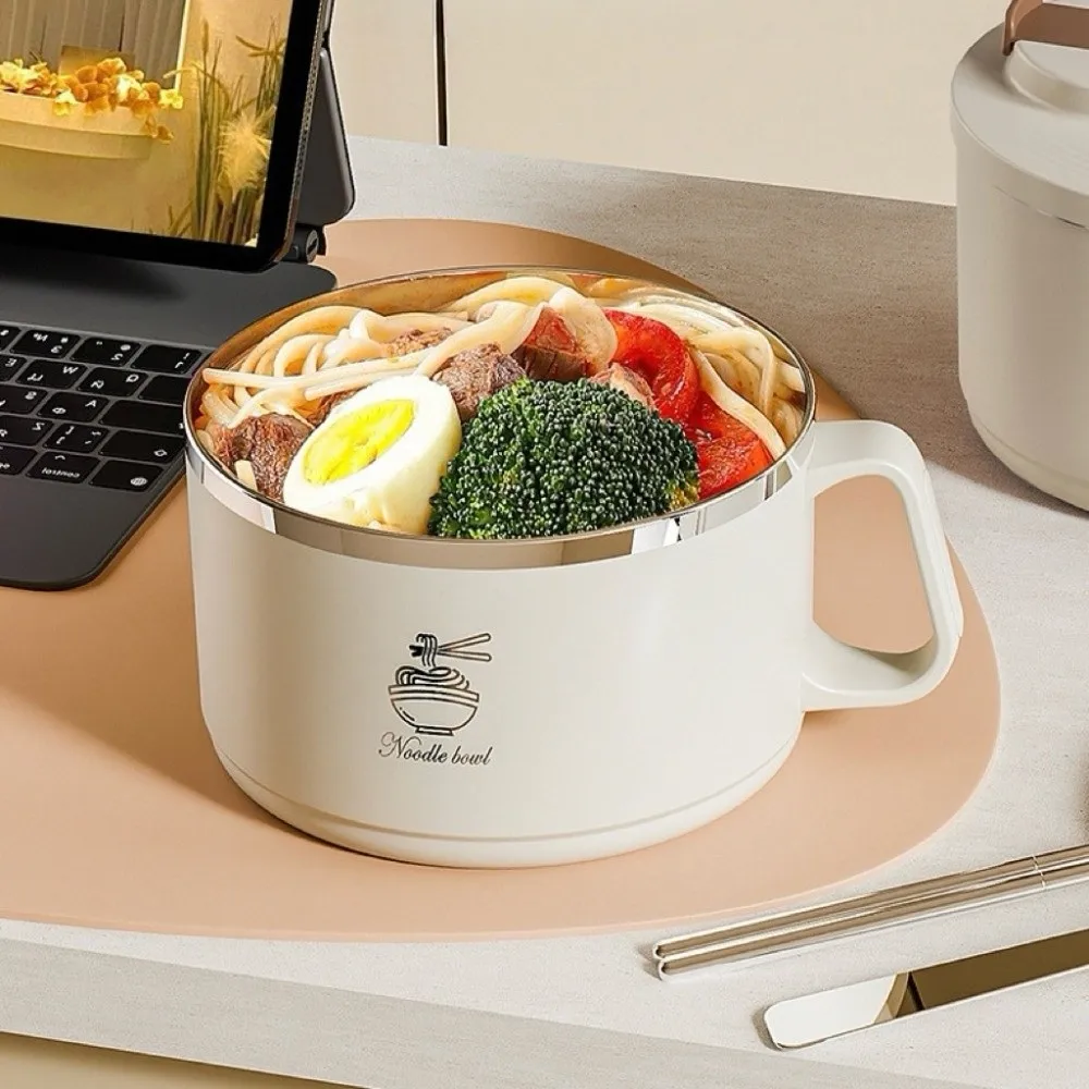 Portable 1100ml Ramen Bowl 304 Stainless Steel Sealed Instant Noodle Partner Anti-Scald Double Wall Lunch Box Dormitory
Portable 1100ml Ramen Bowl 304 Stainless Steel Sealed Instant Noodle Partner Anti-Scald Double Wall Lunch Box Dormitory