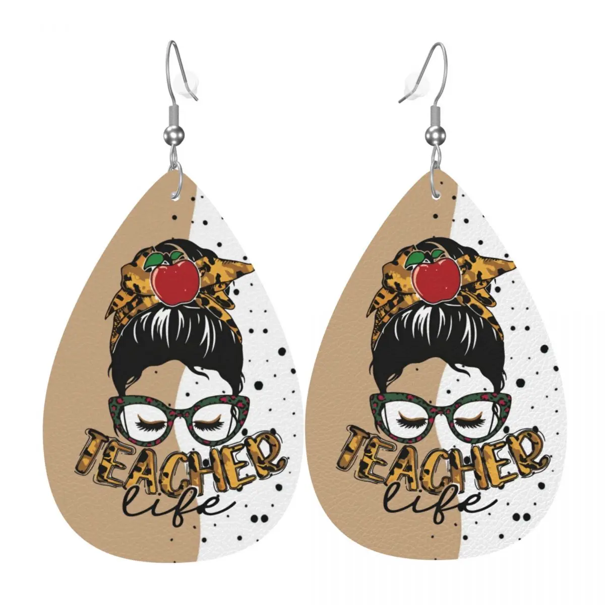 Custom Teacher Apple Dangle Drop Earrings Leather Earrings for Women Fashion For Valentine's Day
Custom Teacher Apple Dangle Drop Earrings Leather Earrings for Women Fashion For Valentine's Day