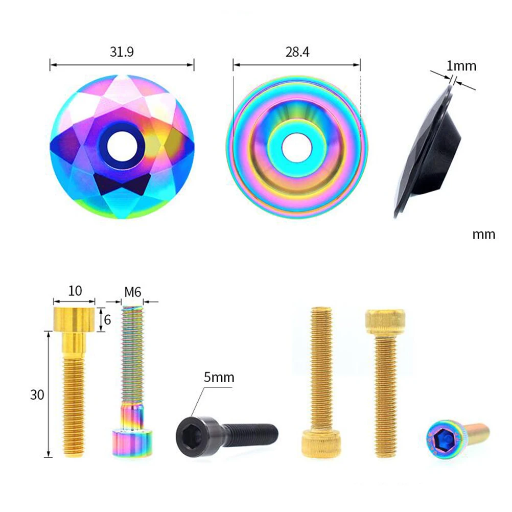 Bicycle Headset Cover Aluminum Alloy Bike Headset Lid Durable For Mountain On-Road Bikes Colorful Shiny Unique Accessory With
Bicycle Headset Cover Aluminum Alloy Bike Headset Lid Durable For Mountain On-Road Bikes Colorful Shiny Unique Accessory With