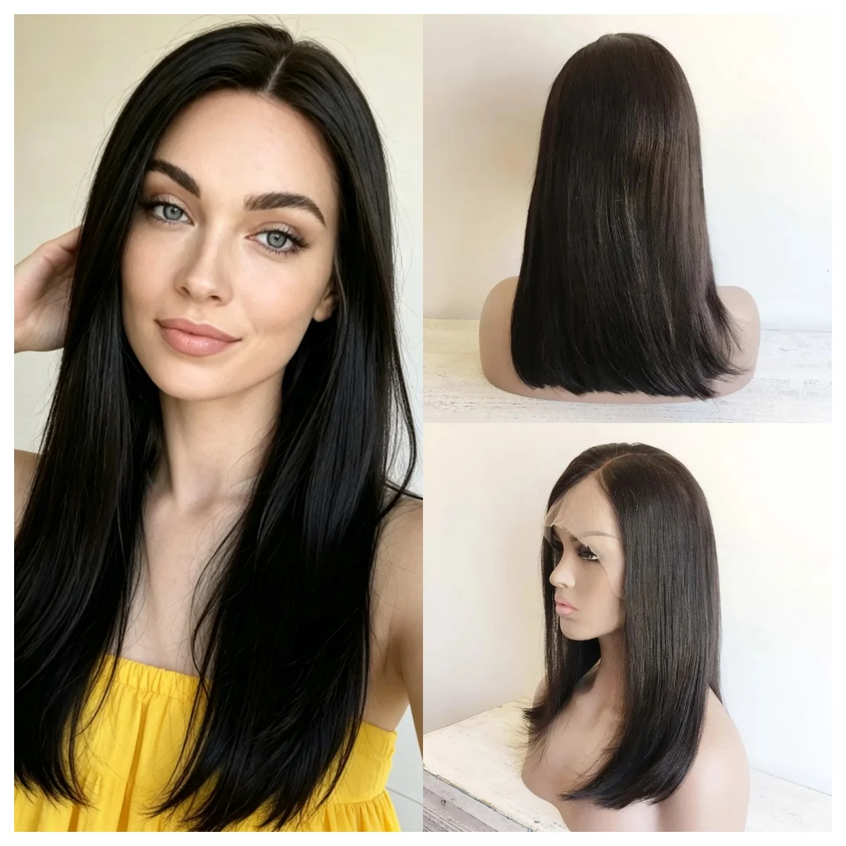Black 13x4 Lace Frontal Synthetic Long Straight Wig for Women Glueless Natural Hairline Pre-Plucked Natural Looking Hairpiece
Black 13x4 Lace Frontal Synthetic Long Straight Wig for Women Glueless Natural Hairline Pre-Plucked Natural Looking Hairpiece