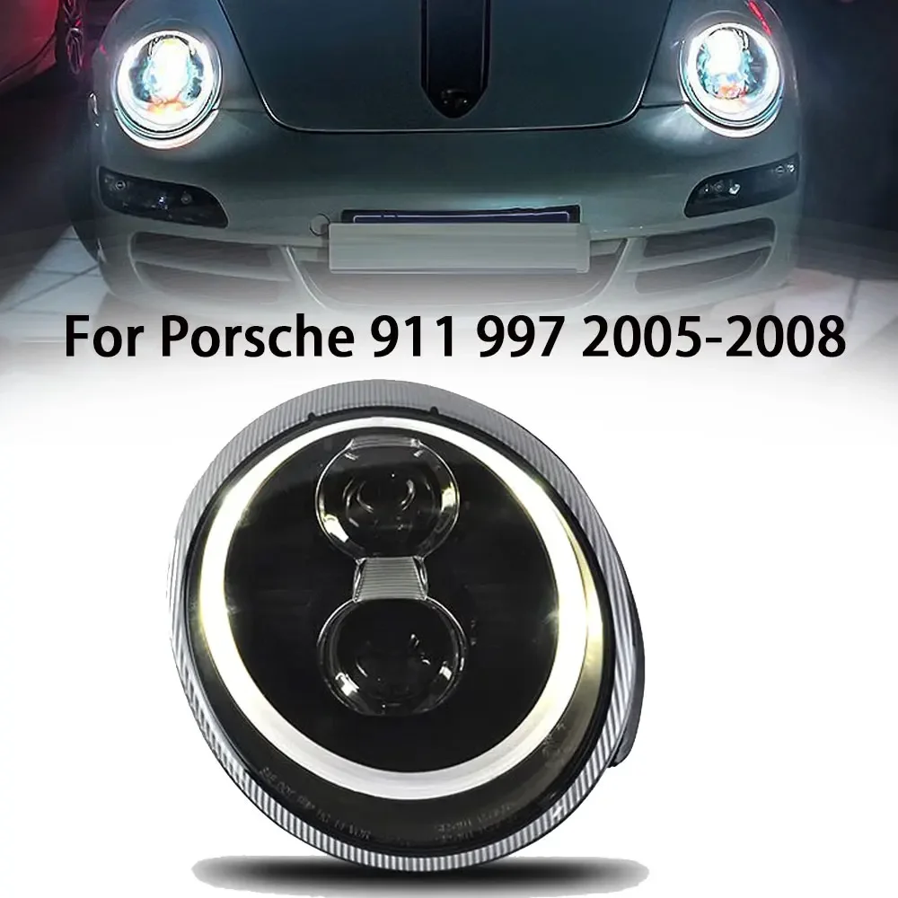 Head Lamp for Porsche 911 LED Headlight 2005-2009 Headlights 997 DRL Turn Signal High Beam Angel Eye Projector Lens
Head Lamp for Porsche 911 LED Headlight 2005-2009 Headlights 997 DRL Turn Signal High Beam Angel Eye Projector Lens