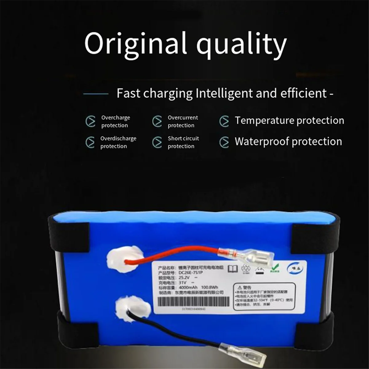 JLMC 25.2V 4000mAh Lithium Battery Rechargeable for Haier Floor Scrubber Z8/Z9Pro/Z10-WU1/Z10ProU1/E9-ProU1 Dedicated Battery
JLMC 25.2V 4000mAh Lithium Battery Rechargeable for Haier Floor Scrubber Z8/Z9Pro/Z10-WU1/Z10ProU1/E9-ProU1 Dedicated Battery