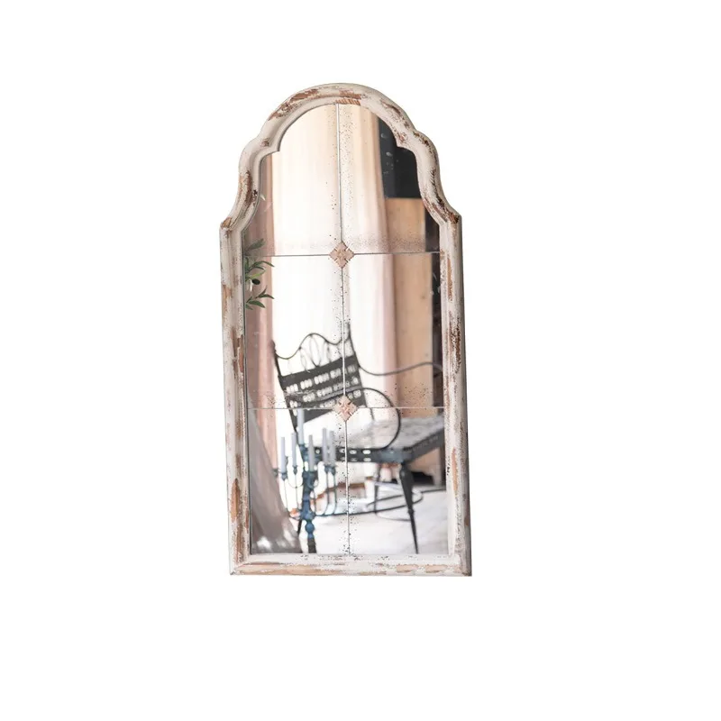 French wood carved retro floor arched full-body mirror framed against the wall fitting mirror wall-mounted decorative mirror
French wood carved retro floor arched full-body mirror framed against the wall fitting mirror wall-mounted decorative mirror