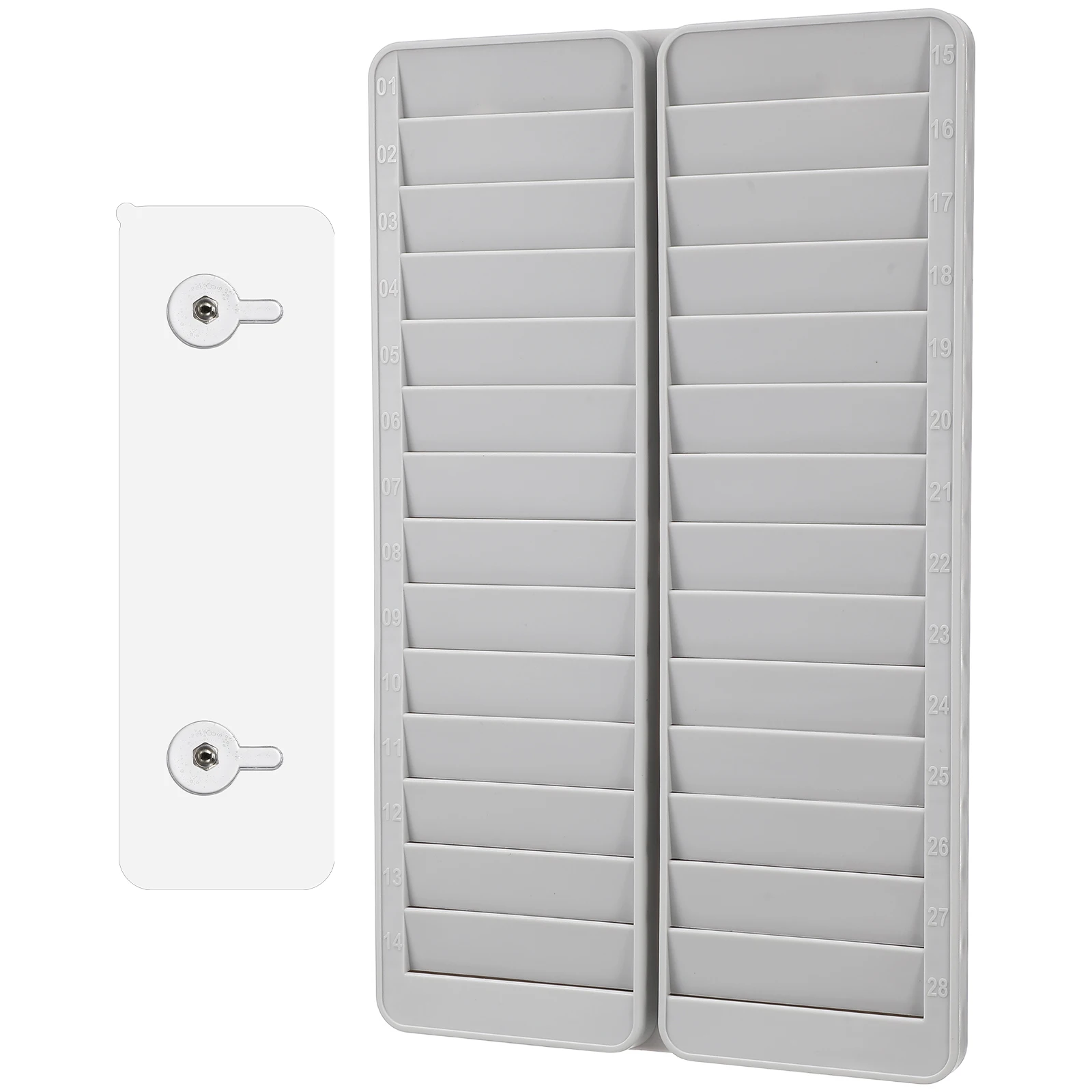 28 Slots Holder Wall Mount PP Material Attendance Rack Storage Organizer Plastic Plastic Attendance Cards Rack Lightweight
28 Slots Holder Wall Mount PP Material Attendance Rack Storage Organizer Plastic Plastic Attendance Cards Rack Lightweight