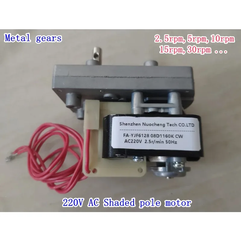Brand new AC220V~240V 48W shaded pole motor gear motor fireplace/oven motor
Brand new AC220V~240V 48W shaded pole motor gear motor fireplace/oven motor