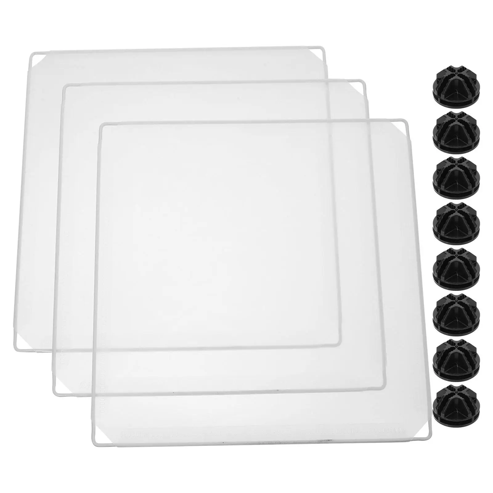3pcs Cat Litter Box Enclosure Cover Pee Shields Large Transparent White Engraved Black Clips Easy
3pcs Cat Litter Box Enclosure Cover Pee Shields Large Transparent White Engraved Black Clips Easy
