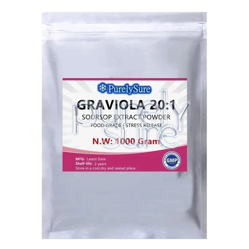 Customized 100% Graviola Extract Powder 20:1 Proportion Packaging Bulk Soursop Out Packing Aluminum Foil Bag for Annona Muricata
Customized 100% Graviola Extract Powder 20:1 Proportion Packaging Bulk Soursop Out Packing Aluminum Foil Bag for Annona Muricata