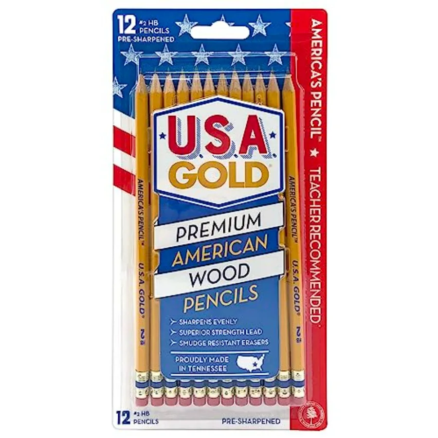 Write Dudes USA Gold Premium Cedar No. 2 Pre-Sharpened Pencils 12-Count DDR56
Write Dudes USA Gold Premium Cedar No. 2 Pre-Sharpened Pencils 12-Count DDR56