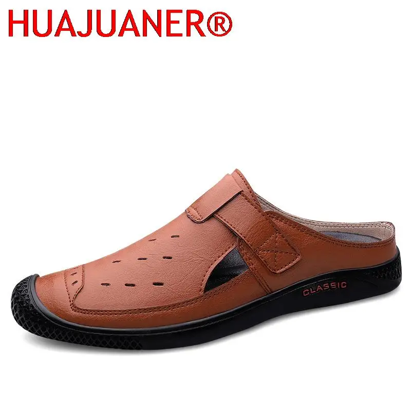 Classic Breathable Mens Half Slipper Genuine Leathe Muller Shoes Loafers Male Comfy Flats Lazy Shoes Soft Handmade Casual Shoes
Classic Breathable Mens Half Slipper Genuine Leathe Muller Shoes Loafers Male Comfy Flats Lazy Shoes Soft Handmade Casual Shoes