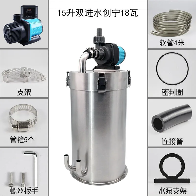 Stainless Steel External Pre Fish Tank Filters Aquarium Filter Canister
Stainless Steel External Pre Fish Tank Filters Aquarium Filter Canister
