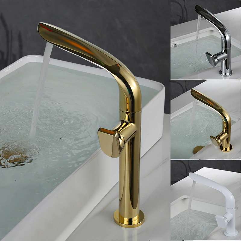 Brushed Gold Basin Faucet Brass Bathroom Mixer Tap Gold Wash basin Single Handle Hot & Cold Lavotory
Brushed Gold Basin Faucet Brass Bathroom Mixer Tap Gold Wash basin Single Handle Hot & Cold Lavotory