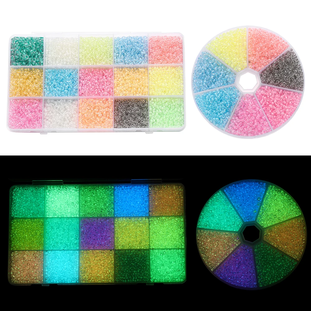 1Box 3mm Luminous Glass Seed Beads Glow In The Dark Spacer Beads for DIY Bracelet Necklace Earrings Jewelry Makiing Accessories
1Box 3mm Luminous Glass Seed Beads Glow In The Dark Spacer Beads for DIY Bracelet Necklace Earrings Jewelry Makiing Accessories