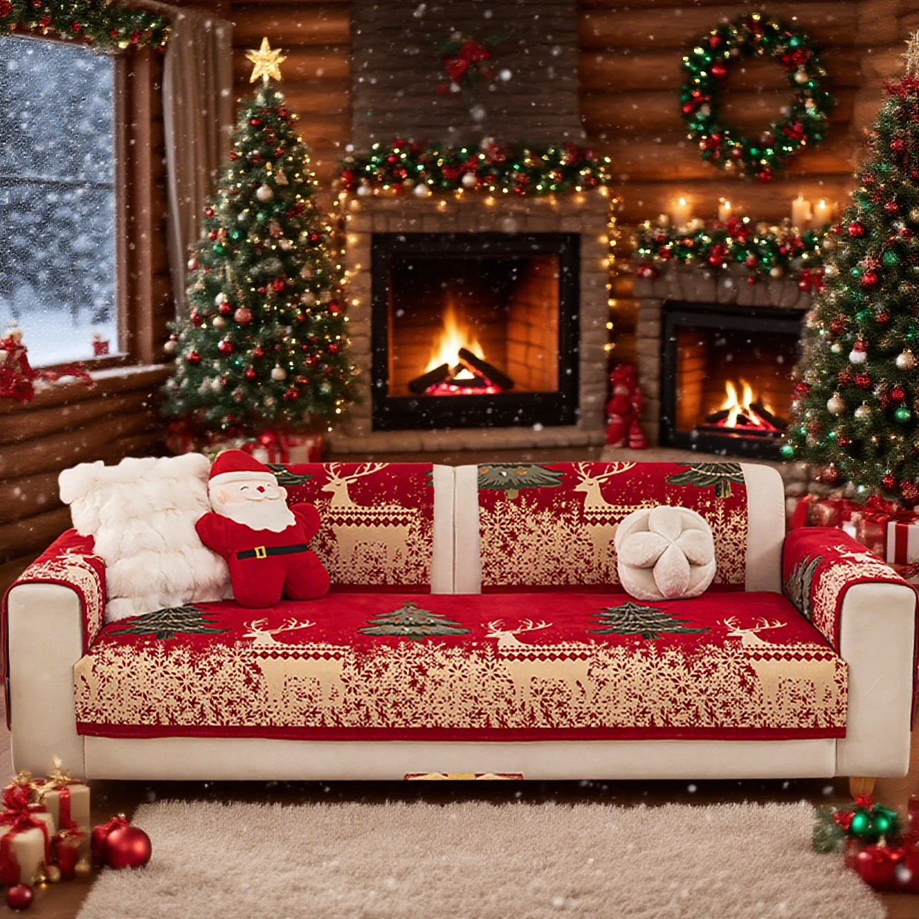 1PC Christmas Tree Deer Pattern Anti-Slip Sofa Cover for All Seasons Living Room Furniture Decor Couch Cushion Cover Slipcover
1PC Christmas Tree Deer Pattern Anti-Slip Sofa Cover for All Seasons Living Room Furniture Decor Couch Cushion Cover Slipcover