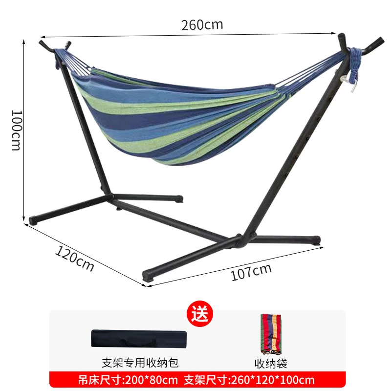Portable Single Anti-rollover Hammock with Stand Cotton Rope Outdoor Camping Leisure Hammock for Backyard Travel Hiking Supplies
Portable Single Anti-rollover Hammock with Stand Cotton Rope Outdoor Camping Leisure Hammock for Backyard Travel Hiking Supplies