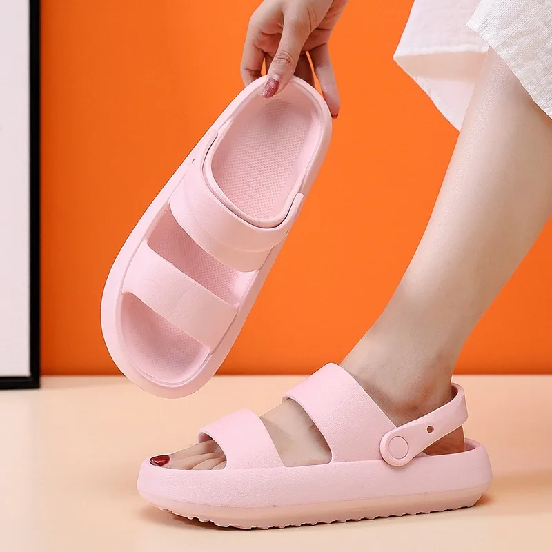 Summer Women Home Slippers With Snaps Outdoor Breathable Casual Sandals Women Non-slip Platform Beach Shoes Women
Summer Women Home Slippers With Snaps Outdoor Breathable Casual Sandals Women Non-slip Platform Beach Shoes Women