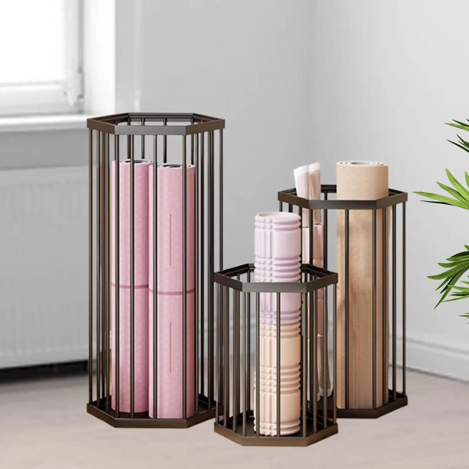 3x Yoga Mat Storage Basket Weight Rack Metal Home Gym Storage Organizer Dumbbell Rack for Basketball Soccer Resistance Bands
3x Yoga Mat Storage Basket Weight Rack Metal Home Gym Storage Organizer Dumbbell Rack for Basketball Soccer Resistance Bands