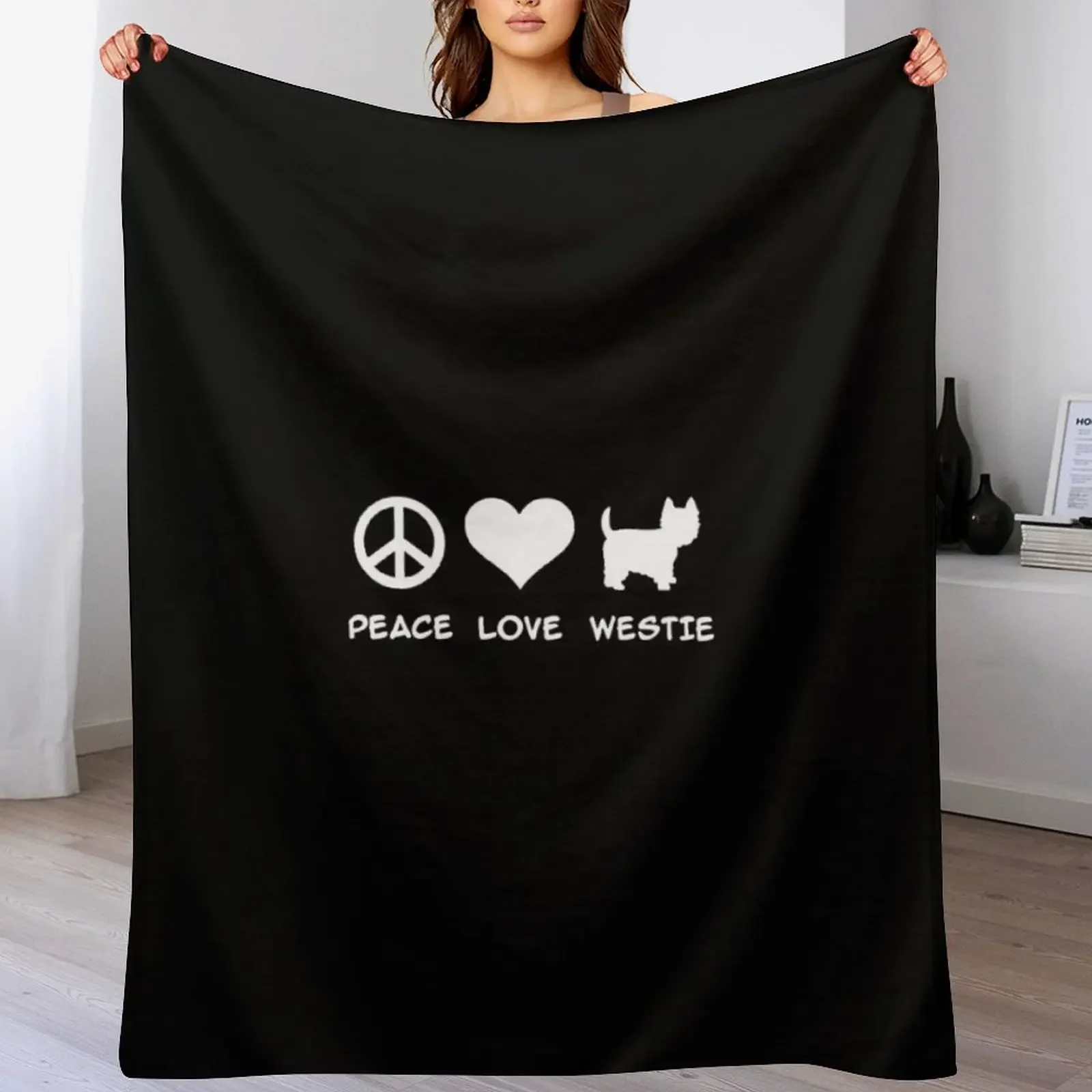 Peace Love Westie Throw Blanket Cozy Home Blanket Gift for Christmas Holiday
Peace Love Westie Throw Blanket Cozy Home Blanket Gift for Christmas Holiday