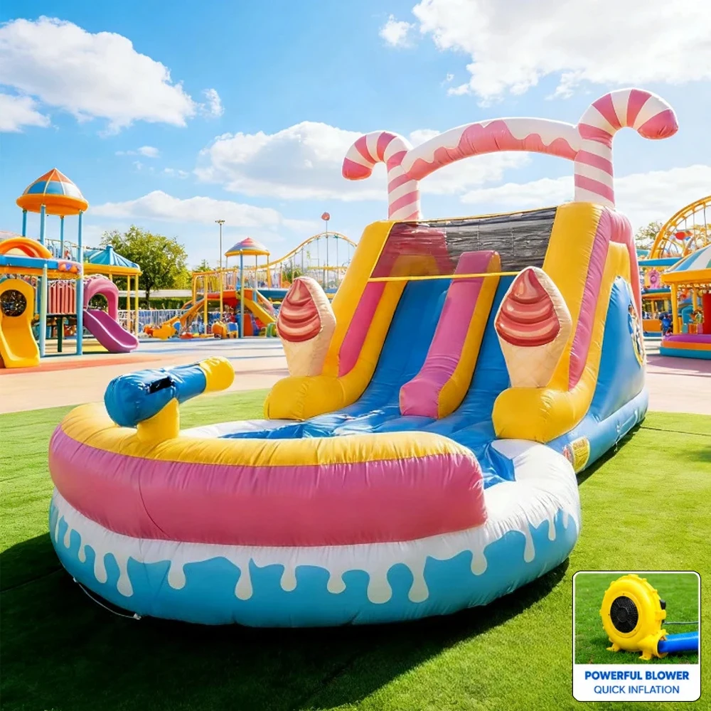 Coconut Tree Inflatable Water Slide Wet Dry Use Double Lane with Pool for Kids Backyard Summer Water Park Fun Inflatable Castle
Coconut Tree Inflatable Water Slide Wet Dry Use Double Lane with Pool for Kids Backyard Summer Water Park Fun Inflatable Castle