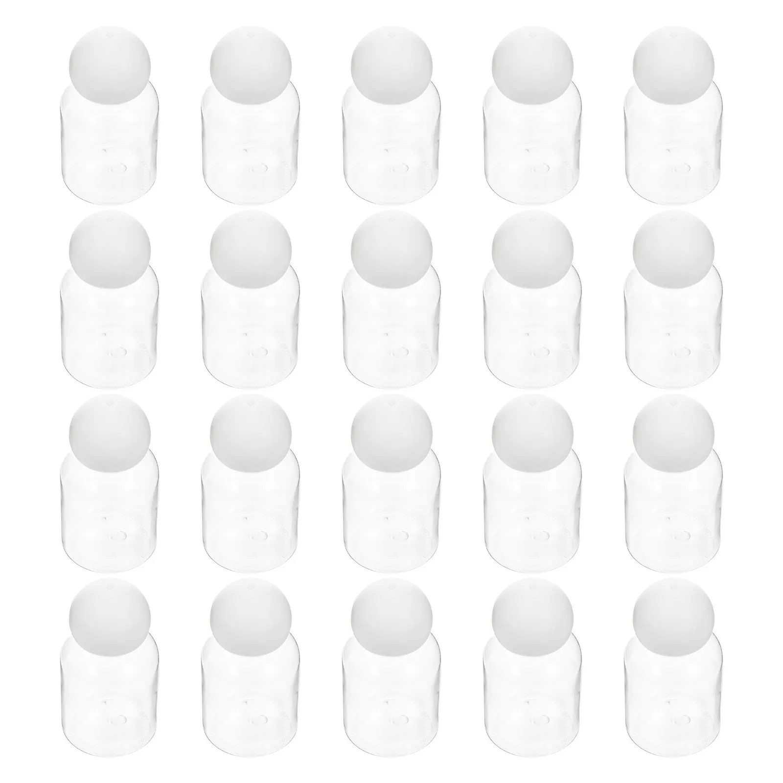20Pcs 25Ml Transparent Portable Liquid Dispensing Bottles with Ball Cap for Skincare Oils Toner Lotion Travel Refill
20Pcs 25Ml Transparent Portable Liquid Dispensing Bottles with Ball Cap for Skincare Oils Toner Lotion Travel Refill