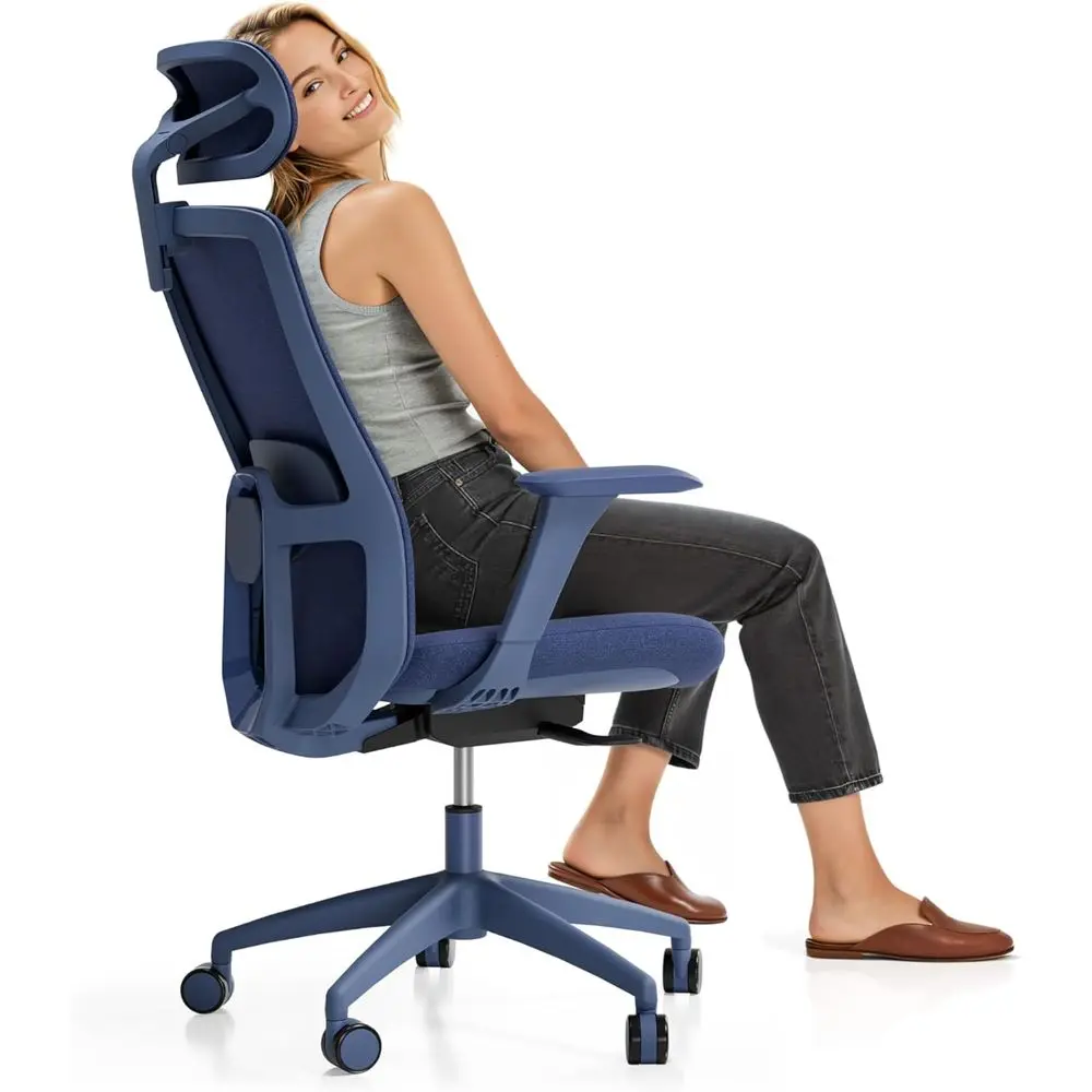Ergonomic Office Chair with Adjustable Lumbar Support, Breathable Mesh, and Padded Armrests for Comfortable Use
Ergonomic Office Chair with Adjustable Lumbar Support, Breathable Mesh, and Padded Armrests for Comfortable Use