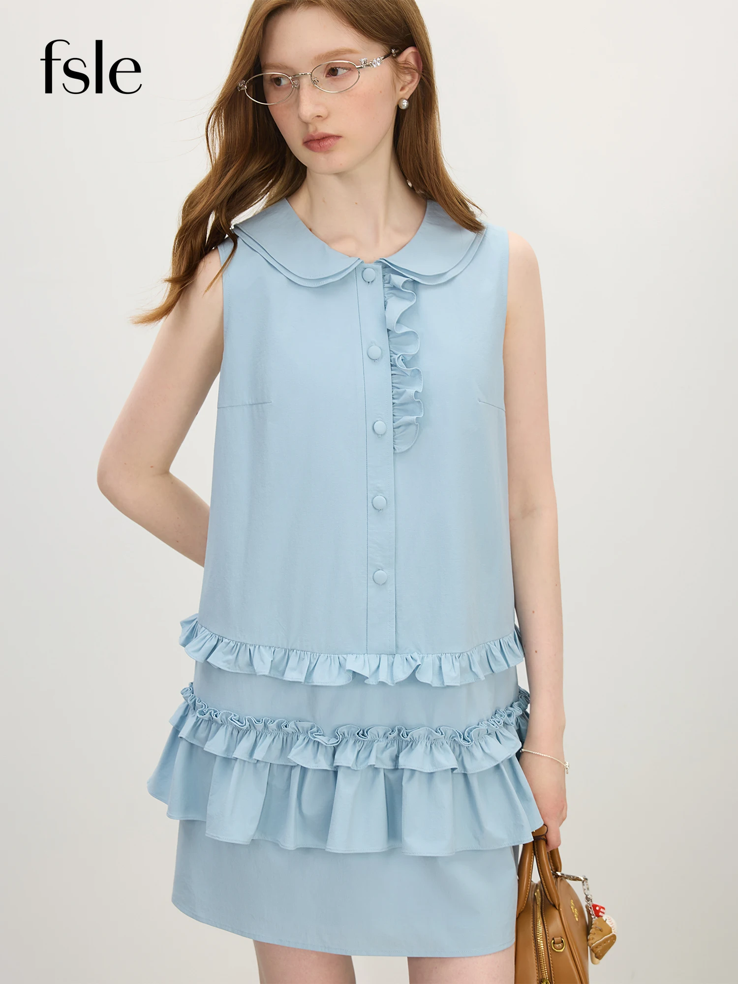 FSLE Doll Collar Lace Age-reducing Sleeveless Dress for Women Summer 2025 New Sweet Dress 25FS12537
FSLE Doll Collar Lace Age-reducing Sleeveless Dress for Women Summer 2025 New Sweet Dress 25FS12537