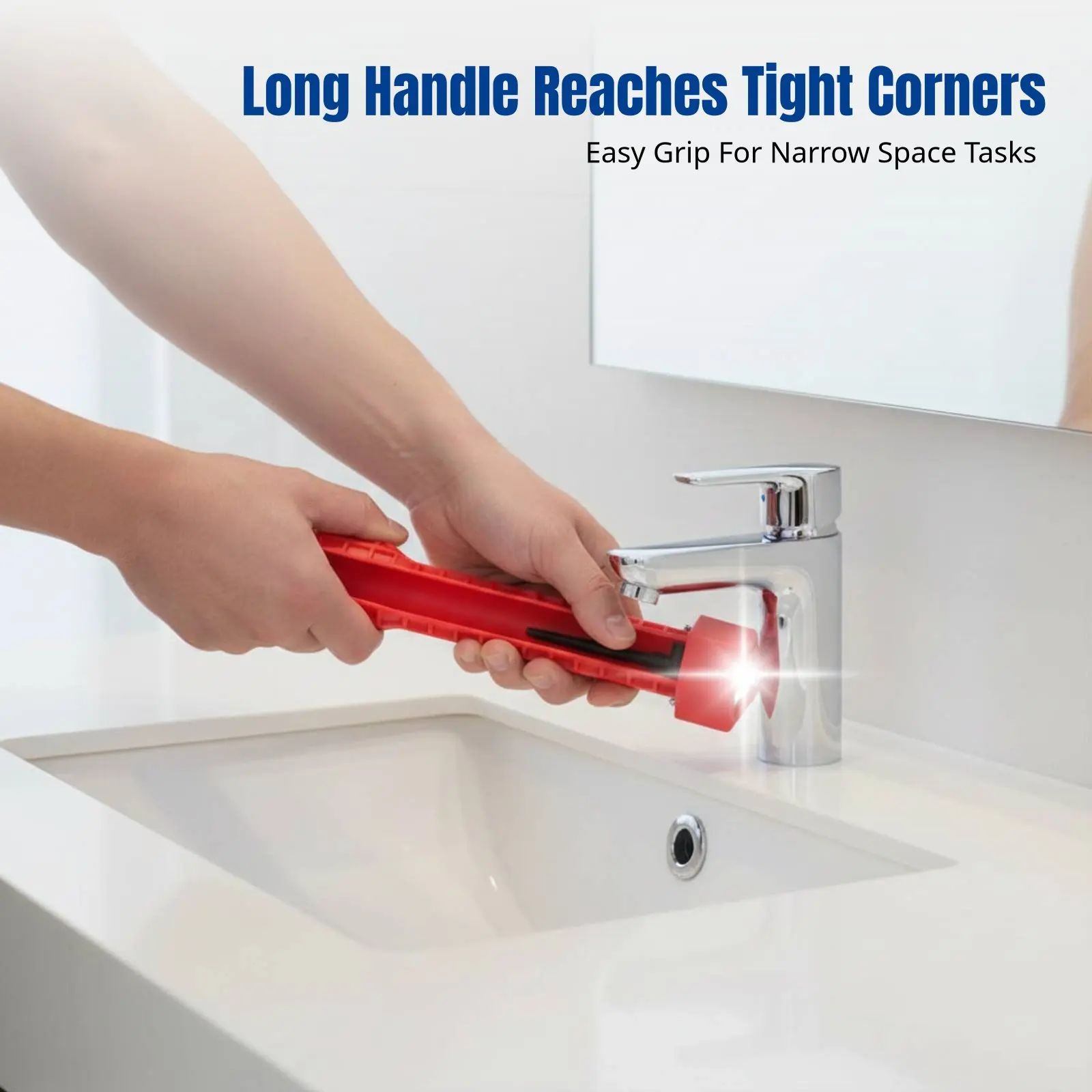 Multifunction Bathroom Wrench, Adjustable Basin Wrench for Faucet and Pipe
Multifunction Bathroom Wrench, Adjustable Basin Wrench for Faucet and Pipe