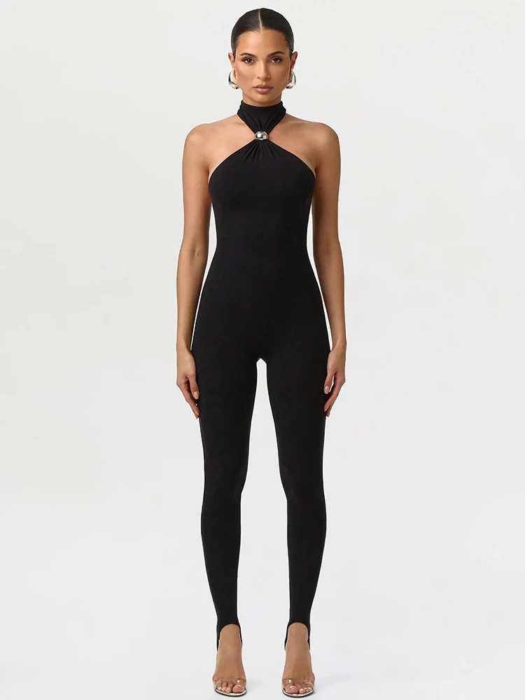 XIAOTANG Halter Off-shoulder Sleeveless Sexy Jumpsuit Women Romper Elegant Backless Skinny Night Club Party Jumpsuits Female
XIAOTANG Halter Off-shoulder Sleeveless Sexy Jumpsuit Women Romper Elegant Backless Skinny Night Club Party Jumpsuits Female