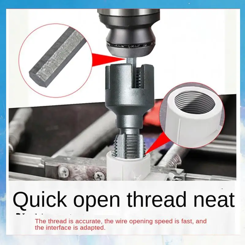 Retail DN15 DN20 Pipe Threading Tool 4/6 Points Pvc Pipe Threader Kit Pipe Threading Tool
Retail DN15 DN20 Pipe Threading Tool 4/6 Points Pvc Pipe Threader Kit Pipe Threading Tool