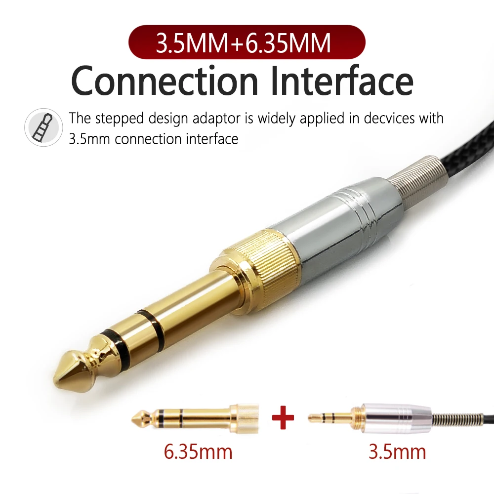 3.5MM + 6.35MM to 2.5MM Nylon Headset Upgrade Cable High quality Headphone Audio Line for SENNHEISER HD6DJ HD8 HD7 HD518 HD598
3.5MM + 6.35MM to 2.5MM Nylon Headset Upgrade Cable High quality Headphone Audio Line for SENNHEISER HD6DJ HD8 HD7 HD518 HD598
