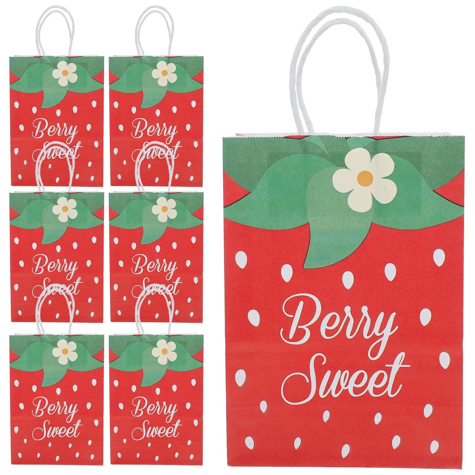 12 Pcs Red Strawberry Tote Bags Cute Cartoon Design Gift Snack Paper Bag Party Decorations Boxes Sweet Treat Bags
12 Pcs Red Strawberry Tote Bags Cute Cartoon Design Gift Snack Paper Bag Party Decorations Boxes Sweet Treat Bags