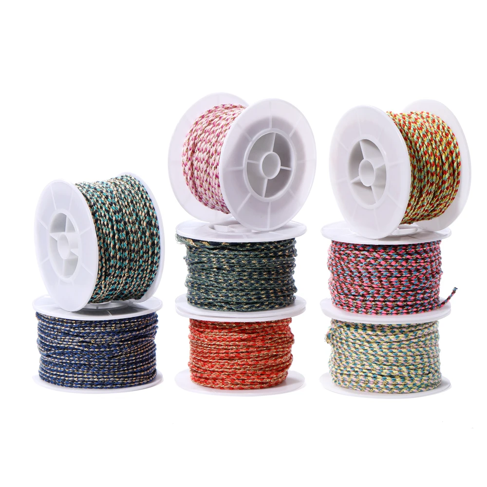 25Meters/Roll 2.0mm Gold Line Cotton Cord Rope Chinese Knot Macrame Bracelet Cord Rope For DIY Jewelry Making
25Meters/Roll 2.0mm Gold Line Cotton Cord Rope Chinese Knot Macrame Bracelet Cord Rope For DIY Jewelry Making