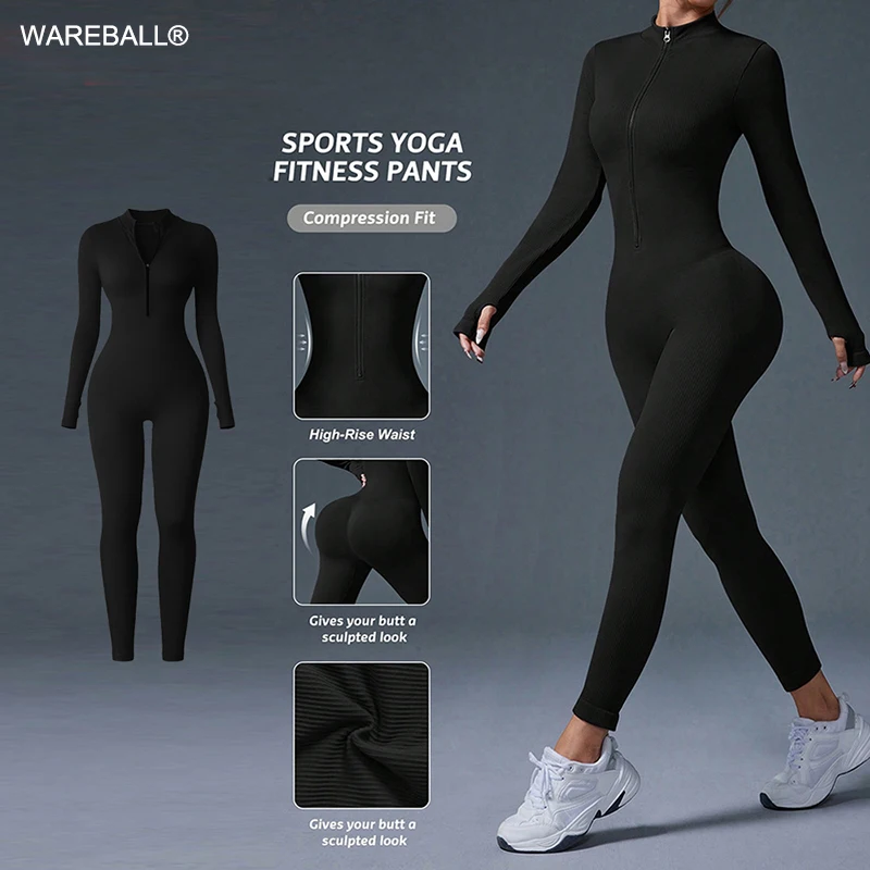 Комбинезон для тренировок на молнии с длинными рукавами, спортивная женская одежда для спортзала, костюмы для бега, фитнеса, спортивный костюм, спортивная одежда, комплект для йоги
Комбинезон для тренировок на молнии с длинными рукавами, спортивная женская одежда для спортзала, костюмы для бега, фитнеса, спортивный костюм, спортивная одежда, комплект для йоги