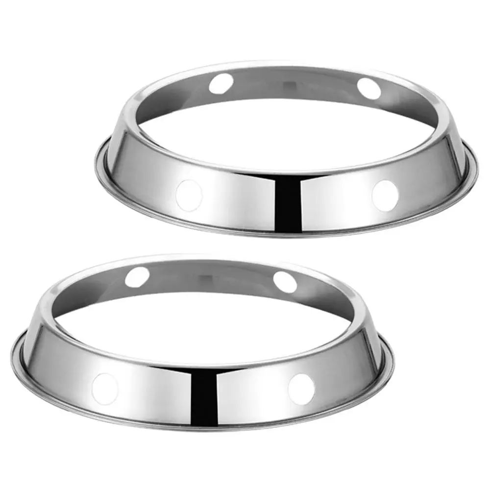 2 Pcs Stainless Steel Pot Rack Wok Ring for Gas Stove Electric Round Kitchen Accessories Heat Resistant Durable
2 Pcs Stainless Steel Pot Rack Wok Ring for Gas Stove Electric Round Kitchen Accessories Heat Resistant Durable