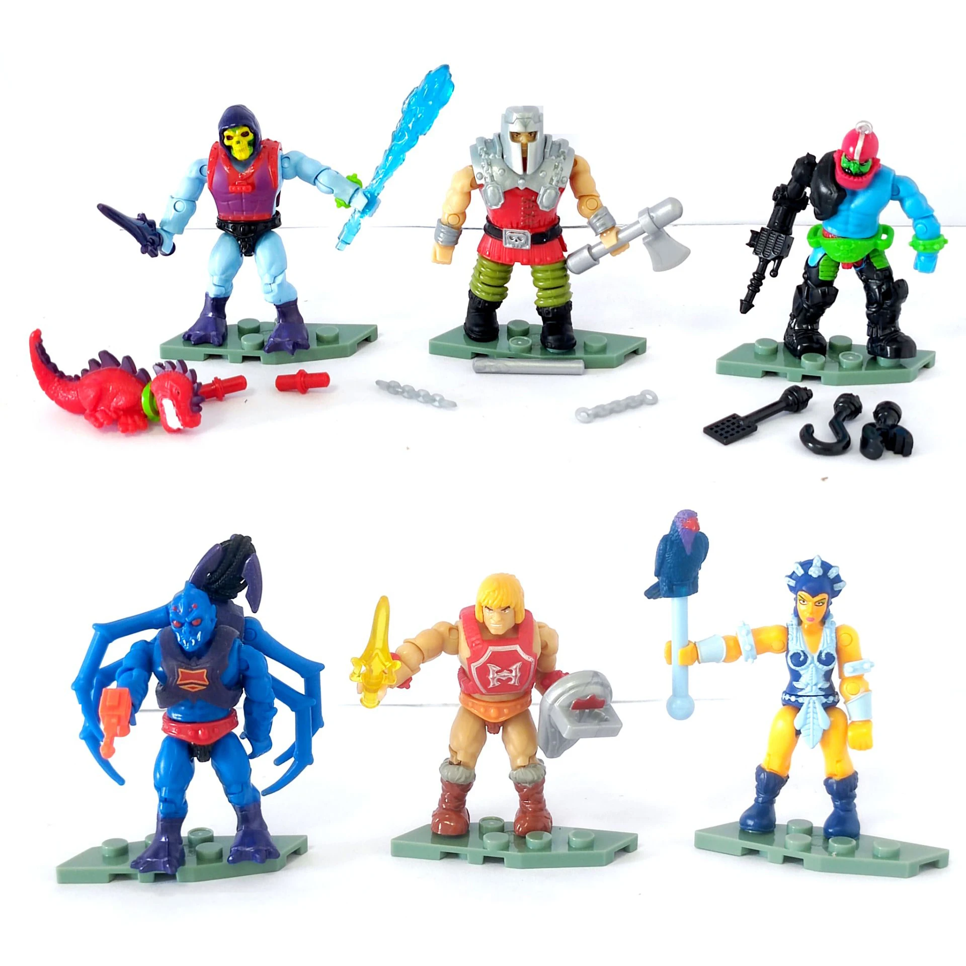 Mega Construx Motu Snake Mountain Thunder Punch Heman Skeletor Evil-Lyn Trap Jaw Webstor Ram Man Mini 2" Loose Action Figure
Mega Construx Motu Snake Mountain Thunder Punch Heman Skeletor Evil-Lyn Trap Jaw Webstor Ram Man Mini 2" Loose Action Figure